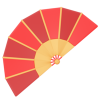 Hand Fan 3D Icon render png