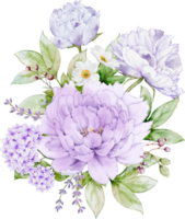pivoine fleurs bouquet png