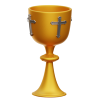 Holy Chalice 3d Icon Illustration png