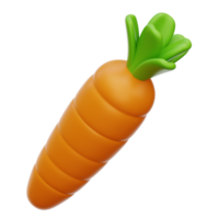 carota 3d icona illustrazione png