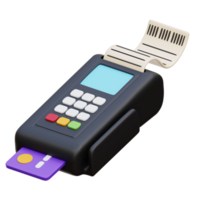 Paiement transactions 3d icône illustration png