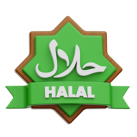 Halal 3d Icon Illustration png