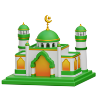 mezquita 3d icono ilustración png