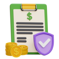 Insurance 3d Icon Illustration png