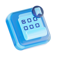 User Interface 3D Icon Illustration png