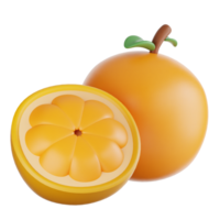 Fresco Fruta 3d ilustración png