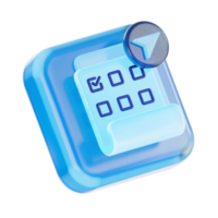 User Interface 3D Icon Illustration png