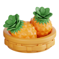 fresco fruta 3d ilustração png