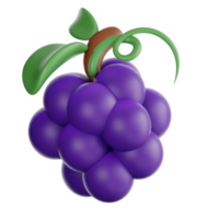 Fresco Fruta 3d ilustración png