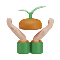 3d plante enregistrer icône png