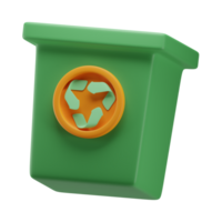 3d reciclar compartimiento icono png