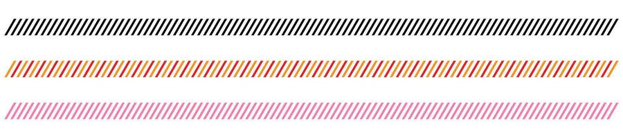 Diagonal parallel lines slash divider tilt strip geometric border vector. vector