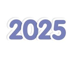 2025, contento nuevo año 2025 de el serpiente, pegatina logo modelo con fecha y números 2025 para celebracion y temporada decoración, para marca, bandera, cubrir, tarjeta. vector