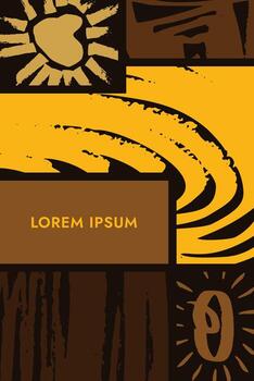 Abstract artistic background, colorful abstract vector template.