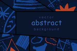 Abstract artistic background, colorful abstract vector template.