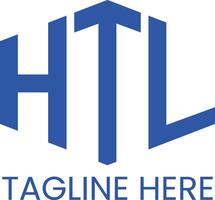 htl letra inicial logo diseño vector