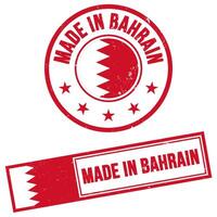 Made in Bahrain Stamp Sign Grunge Style vector