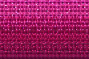 Mini Pink Sequin Hearts Texture, Simple Seamless Pattern. vector