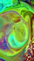 Vertical background with psychedelic painting in colorful vivid colors. video