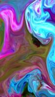 Vertical background with psychedelic painting in colorful vivid colors. video