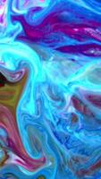 Vertical background with psychedelic painting in colorful vivid colors. video