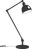 AI generated silhouette floor lamp black color only vector