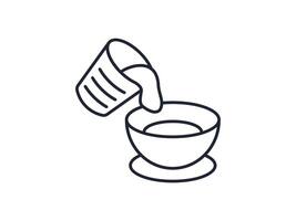 Cooking Isolated Outline Image for Websites and Apps. Editable stroke for different purpose vector