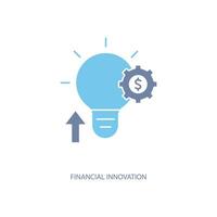 financial innovation concept line icon. Simple element illustration. financial innovation concept outline symbol design. vector