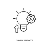 financial innovation concept line icon. Simple element illustration. financial innovation concept outline symbol design. vector