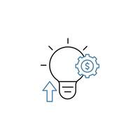 financial innovation concept line icon. Simple element illustration. financial innovation concept outline symbol design. vector