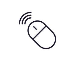 Device line icon on white background vector