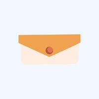 Envelope Isolated Flat Illustration. Perfect for different cards, textile, web sites, apps vector