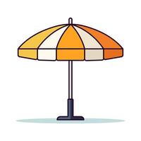 Umbrella Colorful Vector Flat Illustration. Perfect for different cards, textile, web sites, apps