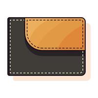 Wallet Colourful Isolated Flat Picture. Perfect for different cards, textile, web sites, apps vector