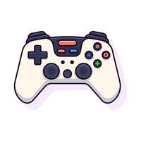 Gamepad Colourful Vector Flat Illustration. Perfect for different cards, textile, web sites, apps