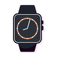 Wristwatch Vector Flat Illustration. Perfect for different cards, textile, web sites, apps