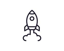 Business line icon on white background vector