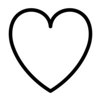 Love symbol. heart line icon, outline vector logo illustration, Isolated heart on a white background
