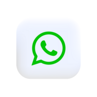 WhatsApp, popular social media button icon, instant messenger logo of WhatsApp. png