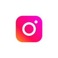 Instagram logotype camera icon, new colourful logo on pc screen. Instagram - free application for sharing photos and videos with the elements of a social network png
