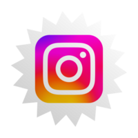 Instagram logotype camera icon, new colourful logo on pc screen. Instagram - free application for sharing photos and videos with the elements of a social network png