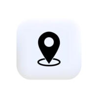 icon of simple forms of point of location png