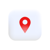 icon of simple forms of point of location png