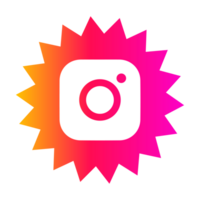 Instagram logotype camera icon, new colourful logo on pc screen. Instagram - free application for sharing photos and videos with the elements of a social network png