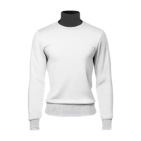 em branco suéter ou equipe técnica pescoço zombar acima modelo png