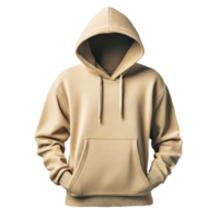 Realistic hoodie or hoody for man. Men sweatshirt with long sleeves and drawstring, muff or kangaroo pocket. Mockup of male jacket or sweater with hood. Front and back of sport or urban uniform png