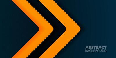 Abstract square theme arrows overlap background with orange and dark blue shapes pattern for graphics design. Eps10 vector