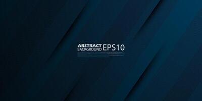 Dark blue dynamic abstract vector background with straight shadow, blend line pattern. Creative premium gradient. 3d cover of business design. Eps10 vector