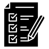 Assessment Checklist icon line vector illustration