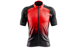 AI generated Perfect Cycling Jersey Shot on Transparent Background png